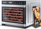 COSORI Food Dehydrator (50 Recipes) for Jerky, Vegetables Fruit, Meat, Dog Treats, Herbs, and Yogurt, Dryer Machine with Temperature Control, 6 Stainless Steel Trays, Rear-Mounted Fan, Silver - PuriLite