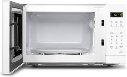 COMFEE' CM-M201K(WH) Countertop Microwave Oven with Express Cook, 6 Preset Menus and Kitchen Timer, 0.7 cu.ft. (20L), 700W, White - PuriLite
