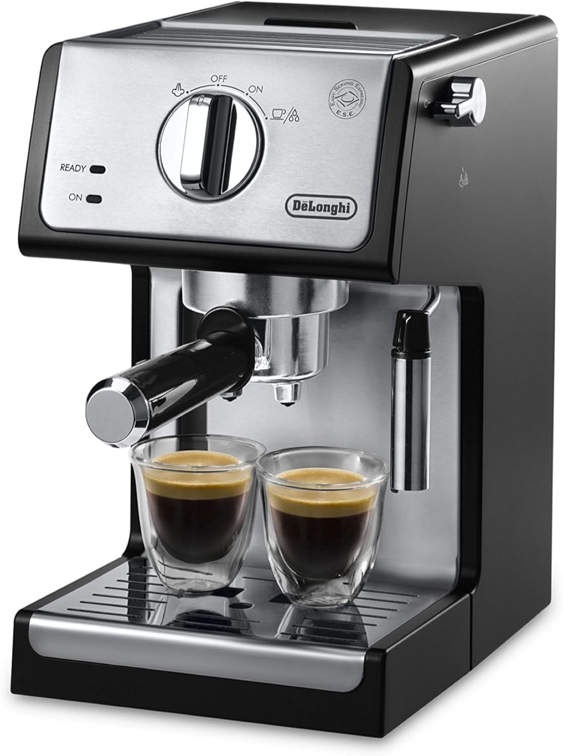 De'Longhi ECP3420 15 Bar Espresso and Cappuccino Machine with Advanced Cappuccino System, Black - PuriLite