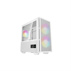 DeepCool Chassis R-CH360-WHAPE3D-G-1 CH360 Digital WH Tempered Glass Mini-ITX / Micro-ATX White - PuriLite