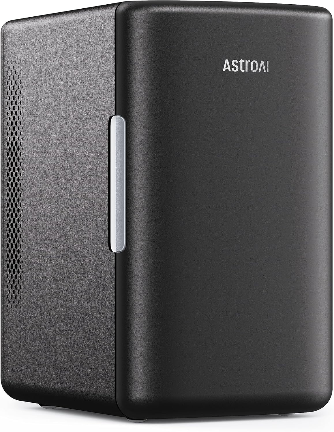 AstroAI Mini Fridge 2.0 Gen, 6 Liter/8 Cans Makeup Skincare Fridge 110V AC/ 12V DC Portable Thermoelectric Cooler and Warmer Little Tiny Fridge for Bedroom, Cosmetics (Dark Black) - PuriLite