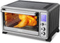 TOSHIBA AC25CEW-SS Large 6-Slice Convection Toaster Oven Countertop, 10-In-One with Toast, Pizza and Rotisserie, 1500W, Stainless Steel, Includes 6 Accessories - PuriLite