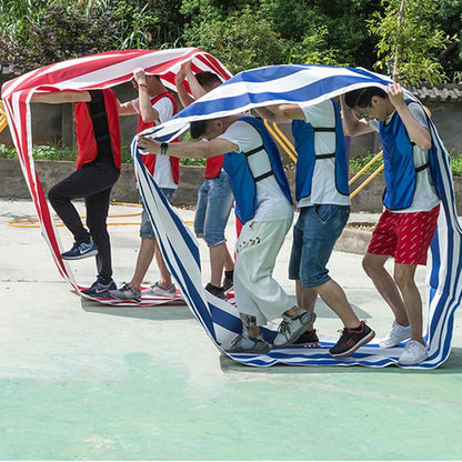 Teamwork Games Group Activity Mat - 3pcs Circular Mat for Teenagers Adults Relay Race, Kids Elementary School Field Day Team Building Game, Church Rally, Gym Class Exercise, Family Reunion Fun - PuriLite