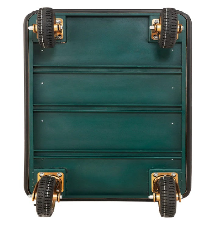 Global Industrial™ Bellman Cart Curved Uprights, 8" Pneumatic Casters, Gold Stainless Steel - PuriLite