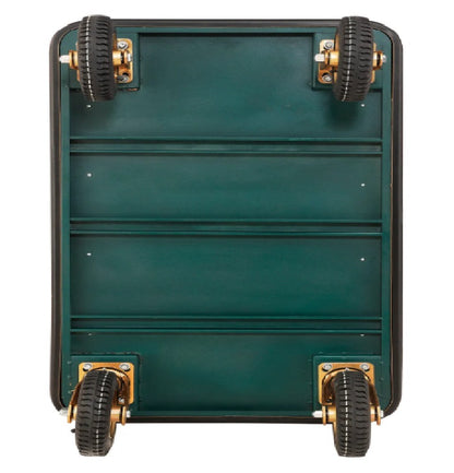 Global Industrial™ Bellman Cart Curved Uprights, 8" Pneumatic Casters, Gold Stainless Steel - PuriLite