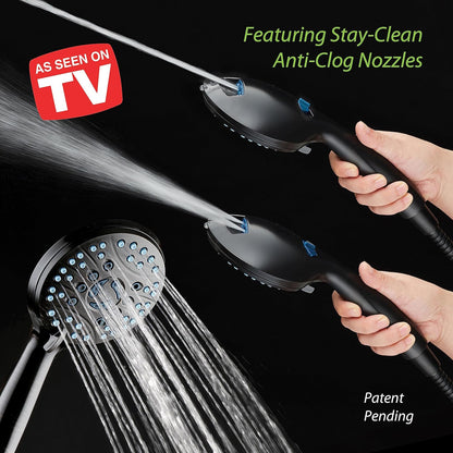 Purilite Select 8-Setting Handheld Shower Head – High Pressure, Self-Cleaning, Total Shower Hygiene System - PuriLite