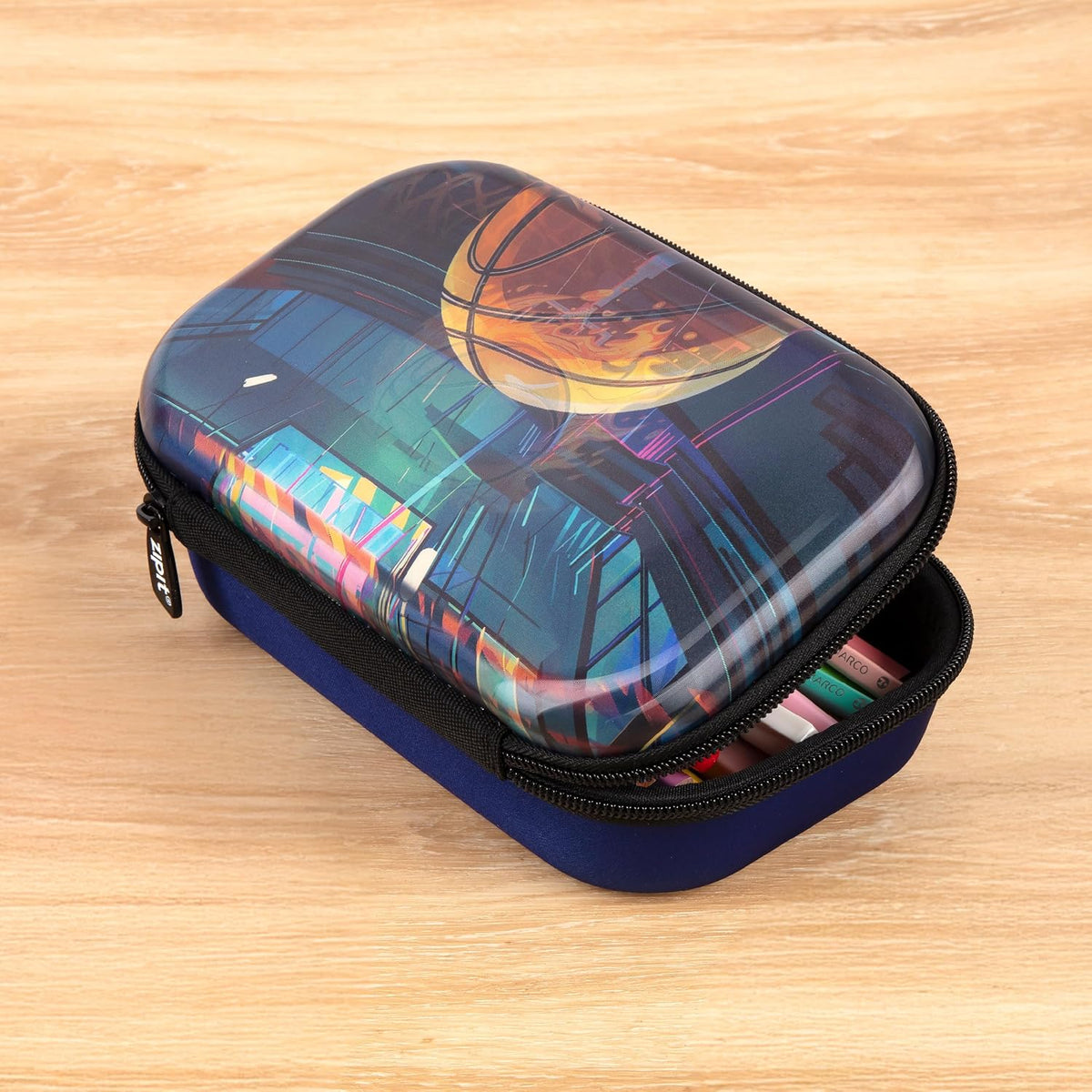 ZIPIT 3D Pencil Box for Kids | Lenticular Pencil Case for School | Large Capacity Pencil Pouch for Girls and Boys - PuriLite