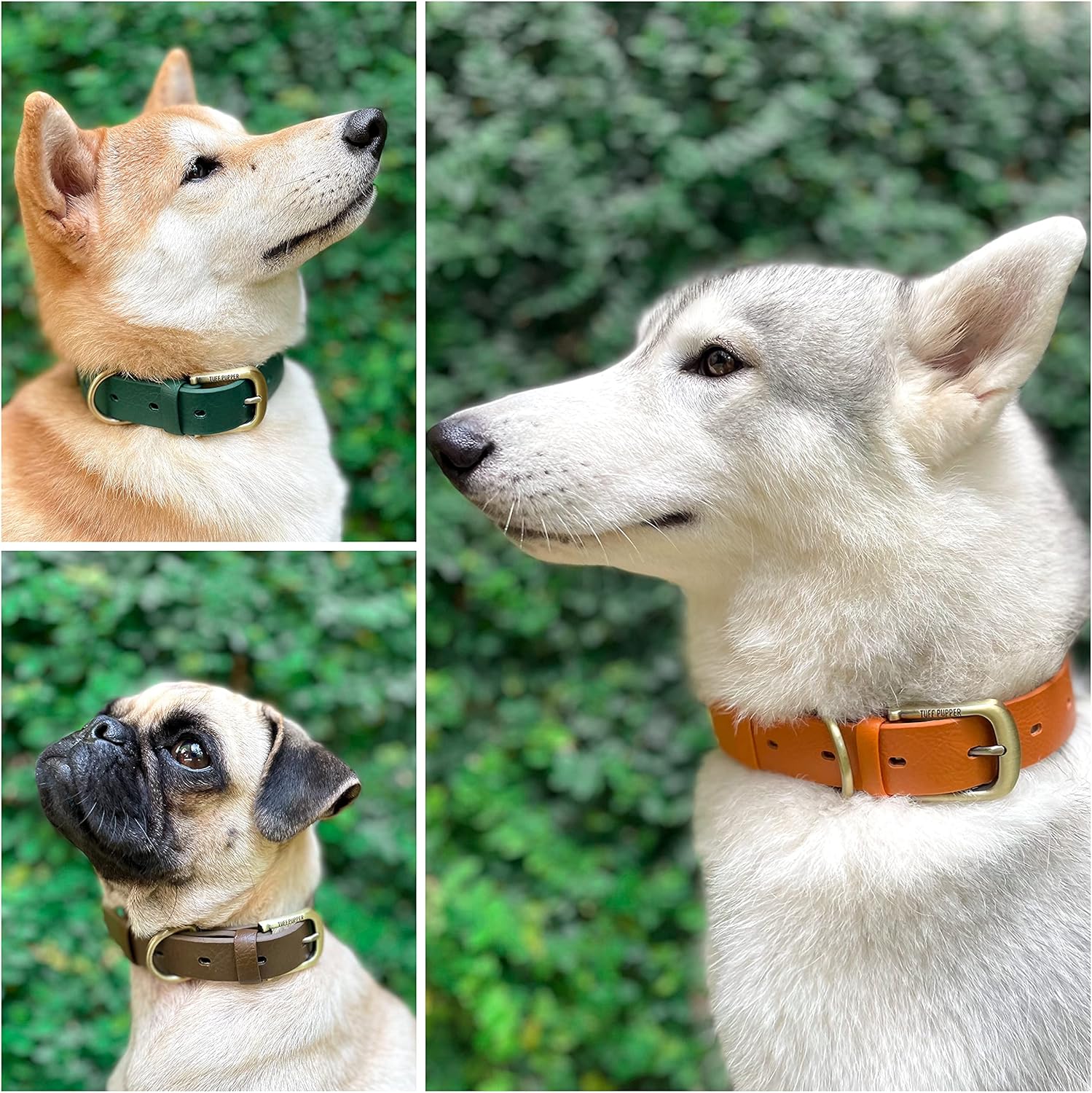 Tuff Pupper Classic Heavy Duty Dog Collar | 10x Stronger Than Leather | 100% Waterproof & Odor Proof Dog Collar | Tough Rust-Proof All Metal Hardware - PuriLite