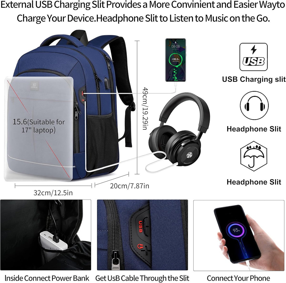 Laptop Backpack Travel Computer Backpack College Bookbag School Backpack - PuriLite