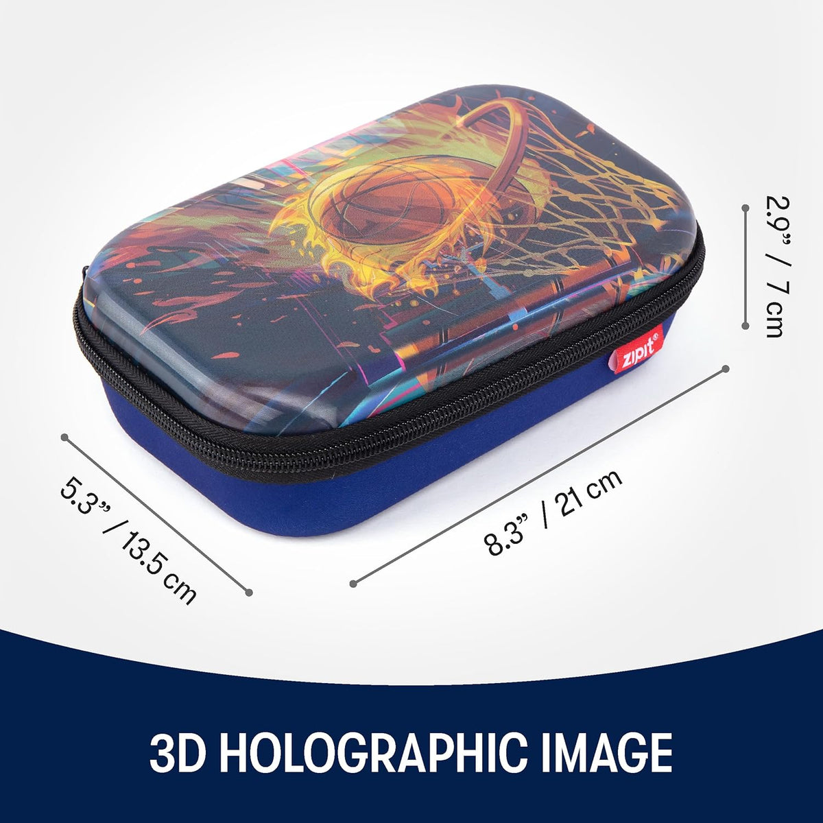 ZIPIT 3D Pencil Box for Kids | Lenticular Pencil Case for School | Large Capacity Pencil Pouch for Girls and Boys - PuriLite