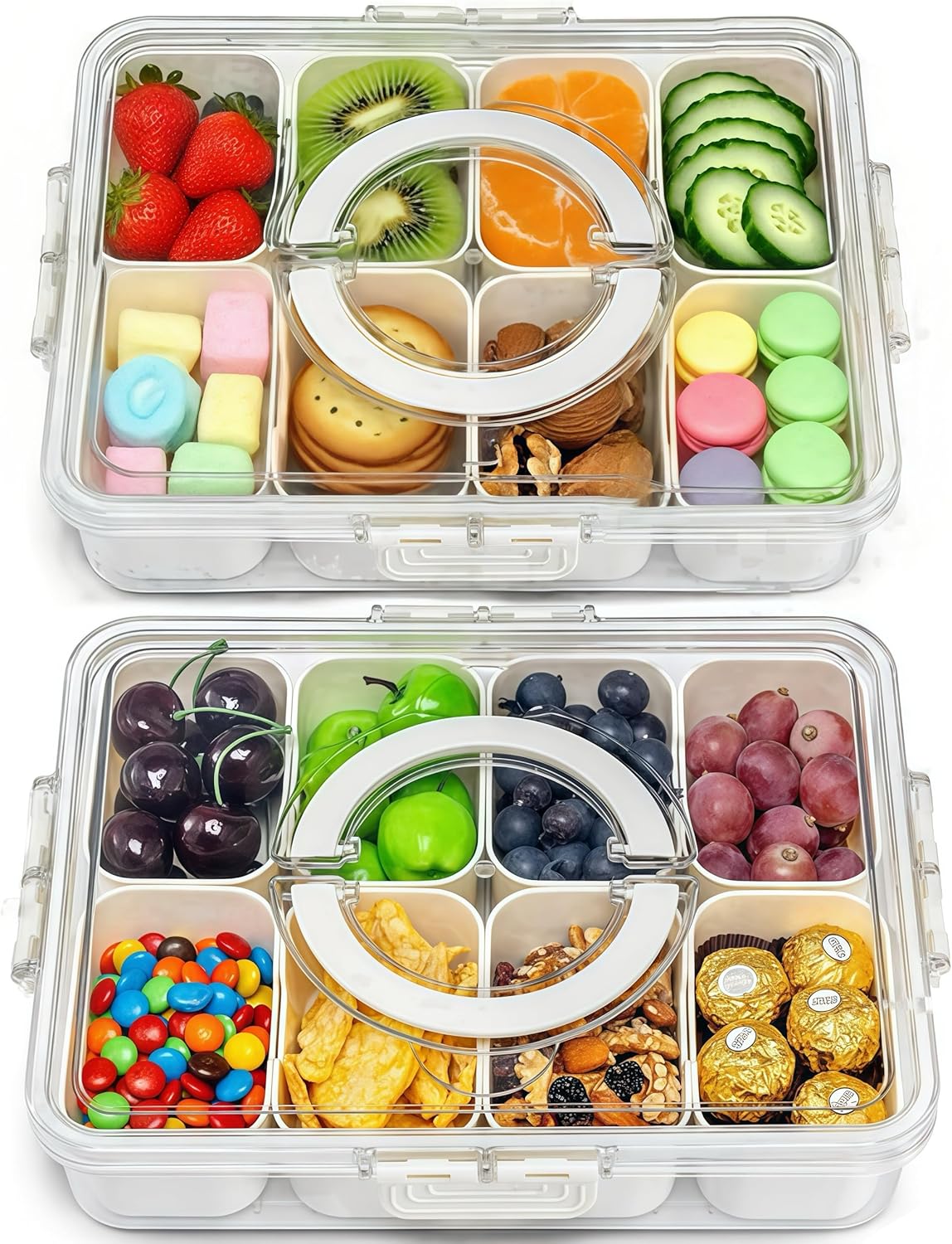 Pure Future 50-Piece Large Airtight Food Storage Containers with Lids, BPA-Free Stackable & Microwave Safe Kitchen Set for Meal Prep, Freezer Use - 25 Containers & Lids, Leakproof Design - PuriLite