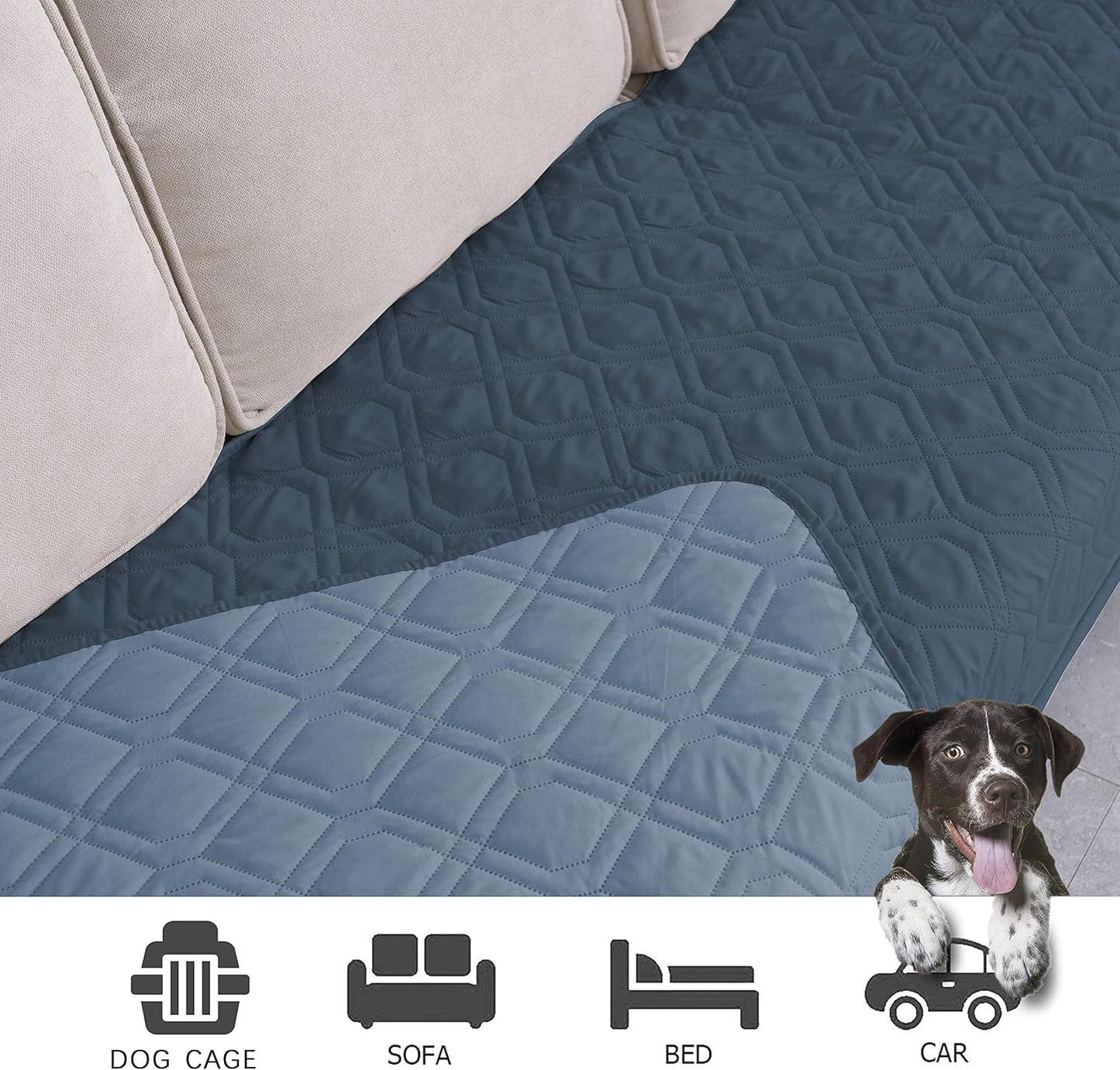Ameritex Waterproof Dog Bed Cover Pet Blanket for Furniture Bed Couch Sofa Reversible - PuriLite