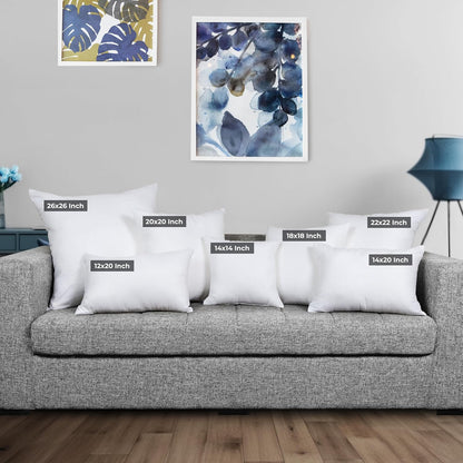 Utopia Bedding Throw Pillows Insert (Pack of 2, White) - 20 x 20 Inches Bed and Couch Pillows - Indoor Decorative Pillow - PuriLite