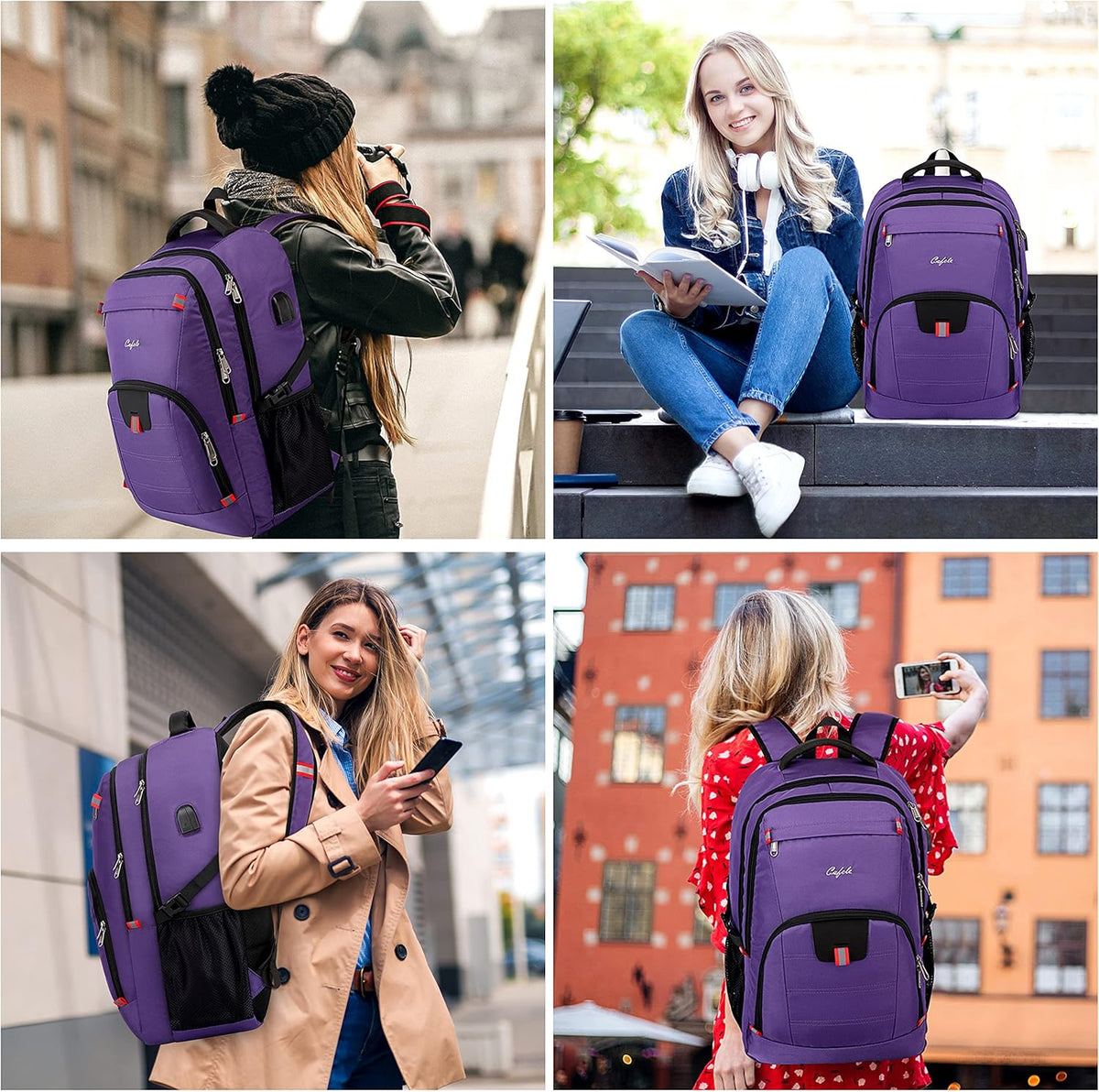 Laptop Backpack Travel Computer Backpack College Bookbag School Backpack - PuriLite