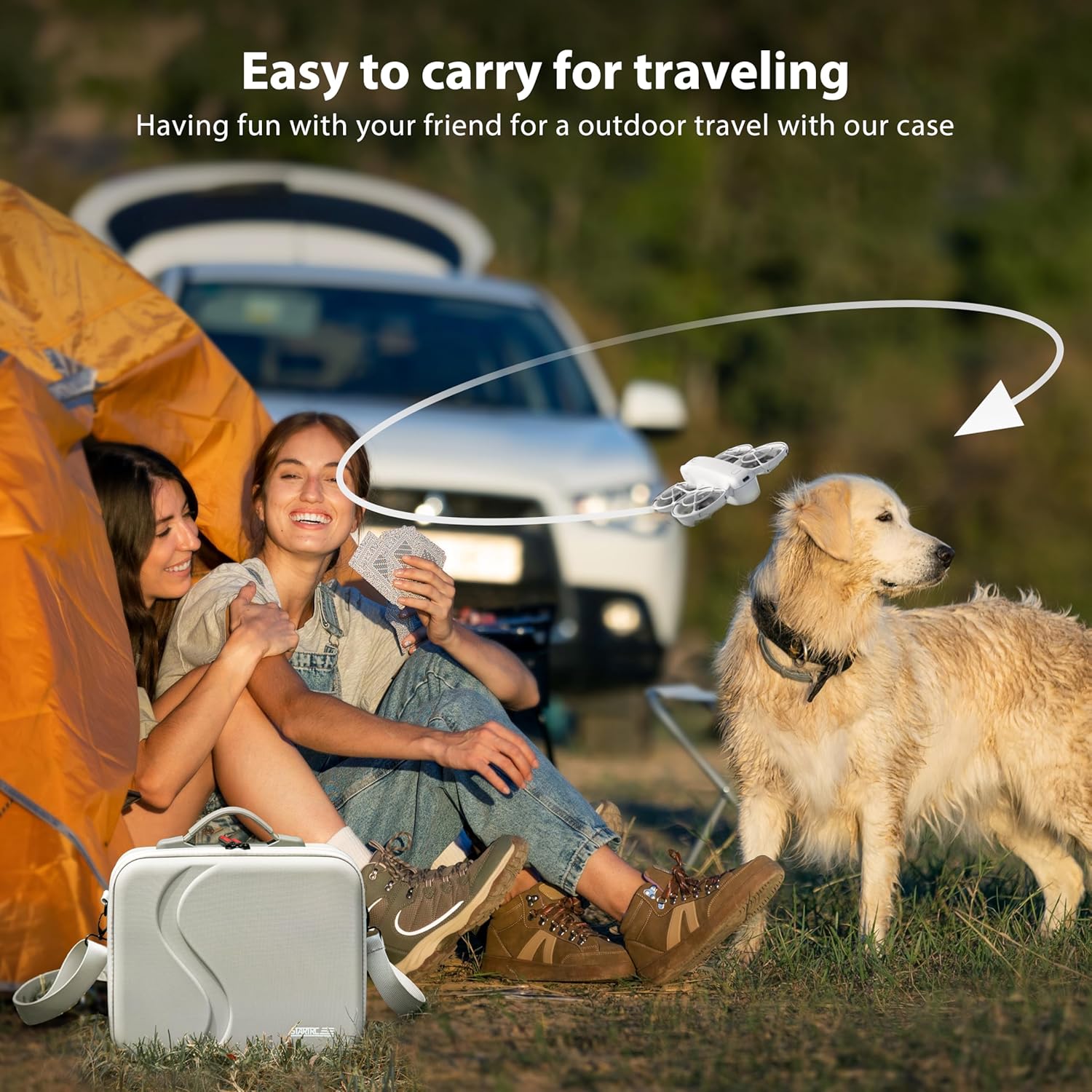 STARTRC Neo Case for DJI Neo Fly More Combo Portable Carrying Protective Bag for DJI Neo Accessories, Compatible with RC-N3/N2 Remote Controller, Neo Intelligent Flight Battery, Charging Hub - PuriLite