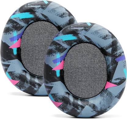 WC Upgraded Replacement Earpads for Steelseries Arctis Nova Pro Wireless Made by Wicked Cushions | Improved Durability, Thickness, Softer Leather, and Sound Isolation | 90's Black - PuriLite
