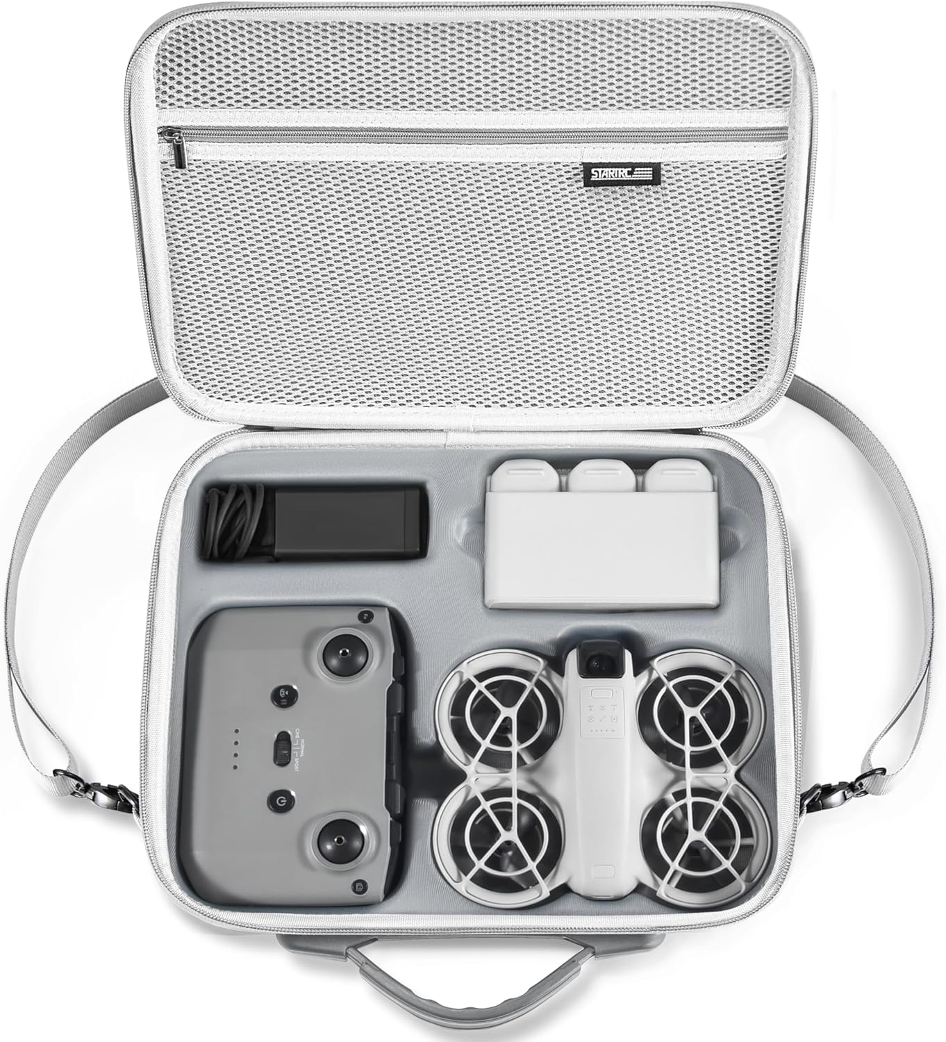 STARTRC Neo Case for DJI Neo Fly More Combo Portable Carrying Protective Bag for DJI Neo Accessories, Compatible with RC-N3/N2 Remote Controller, Neo Intelligent Flight Battery, Charging Hub - PuriLite