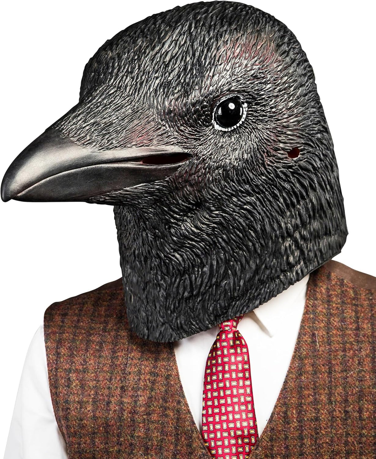 Creepy Party Halloween Mask Black Crow Masks Novelty Halloween Costume Party Animal Bird Face Crow Head Mask - PuriLite