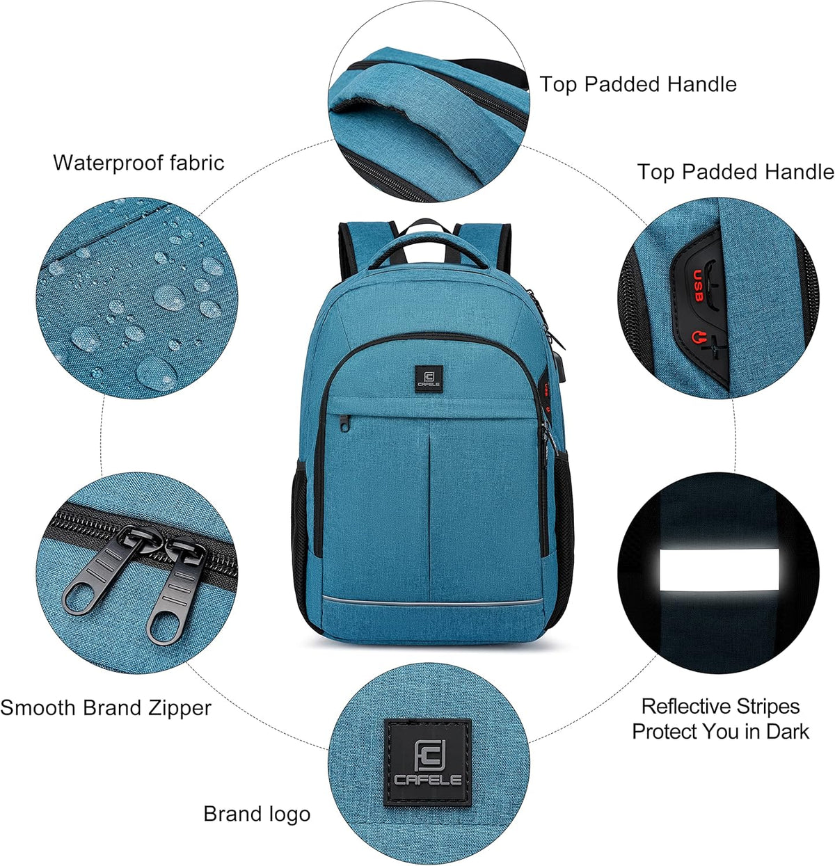 Laptop Backpack Travel Computer Backpack College Bookbag School Backpack - PuriLite