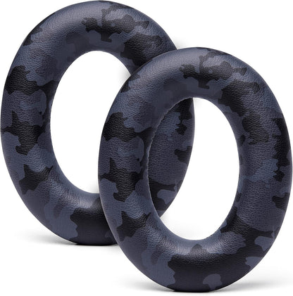 WC Wicked Cushions Upgraded Replacement Ear Pads for Bose QC35 & QC35ii (QuietComfort 35) Headphones & More - Softer Leather, Luxurious Memory Foam, Added Thickness, Extra Durability | Navy Tiger - PuriLite