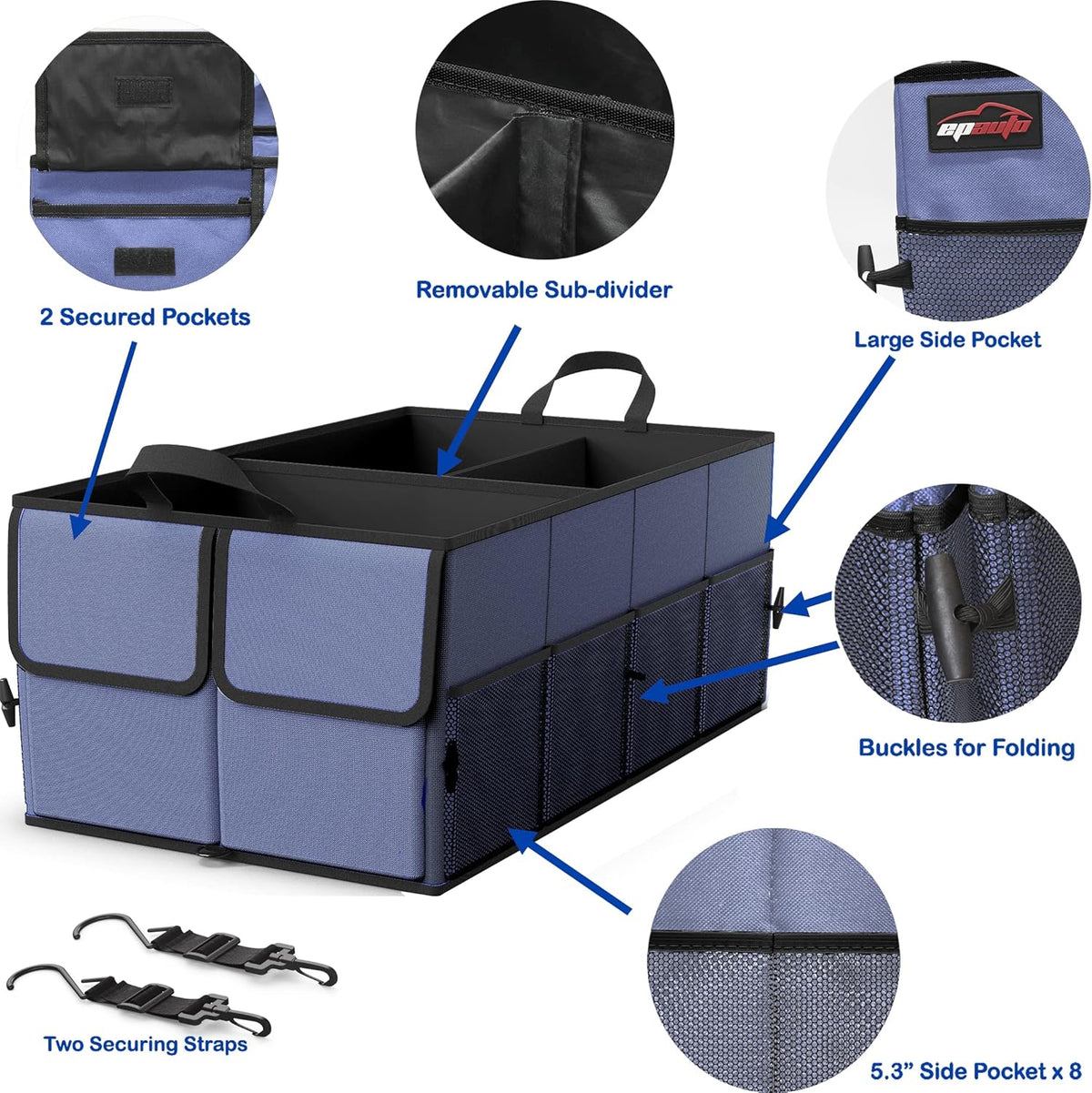 Purilite Select Foldable Car Trunk Organizer - PuriLite