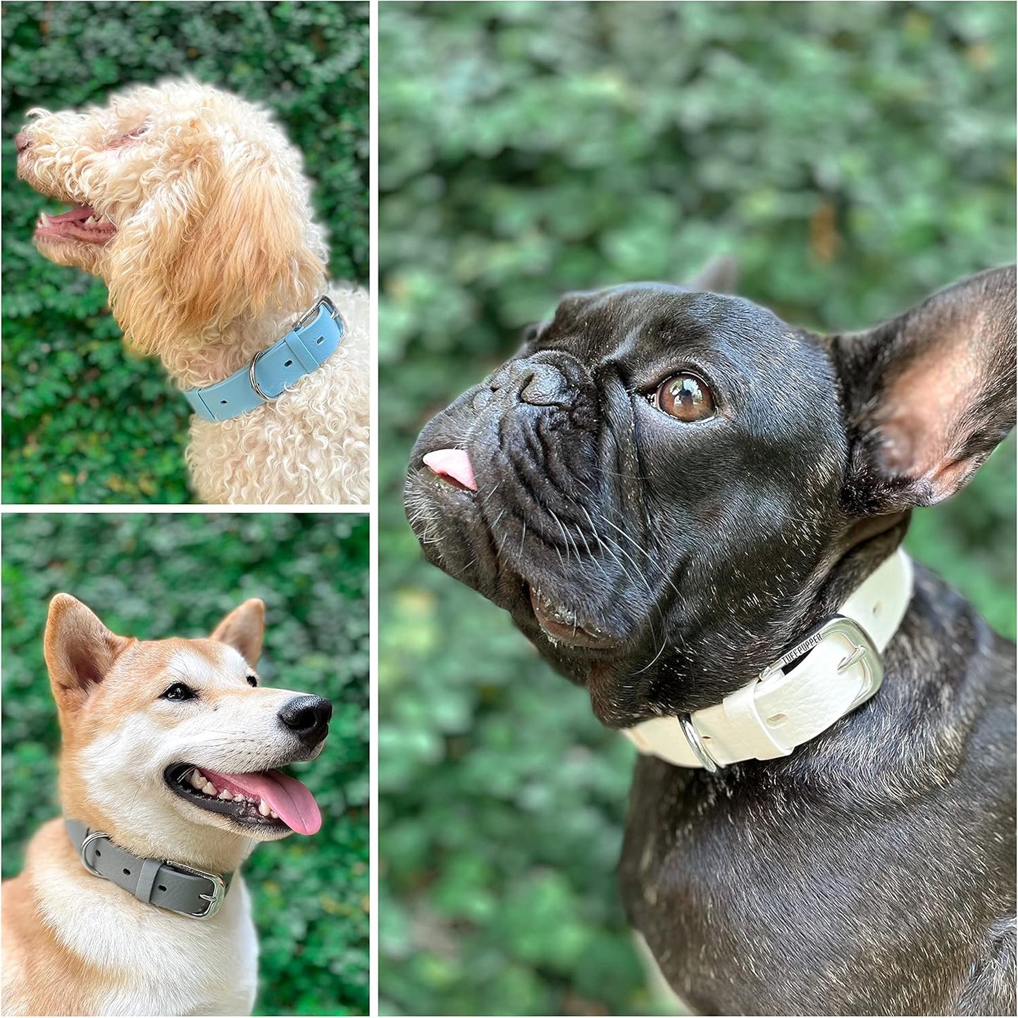 Tuff Pupper Classic Heavy Duty Dog Collar | 10x Stronger Than Leather | 100% Waterproof & Odor Proof Dog Collar | Tough Rust-Proof All Metal Hardware - PuriLite