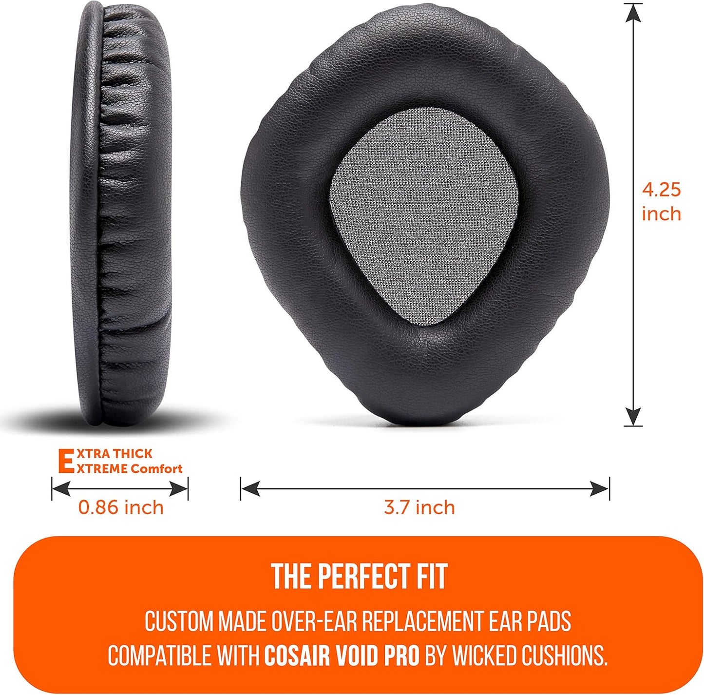WC Upgraded Replacement Earpads for Corsair Void & Corsair Void Pro Wired & Wireless Gaming Headsets Made by Wicked Cushions | Improved Durability, Thickness, and Sound Isolation | (Red Camo) - PuriLite