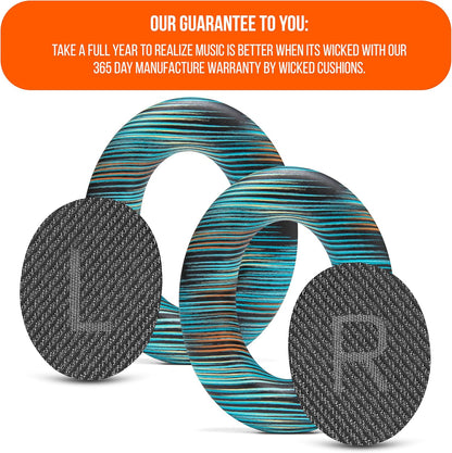 WC Wicked Cushions Upgraded Replacement Ear Pads for Bose QC35 & QC35ii (QuietComfort 35) Headphones & More - Softer Leather, Luxurious Memory Foam, Added Thickness, Extra Durability | Navy Tiger - PuriLite