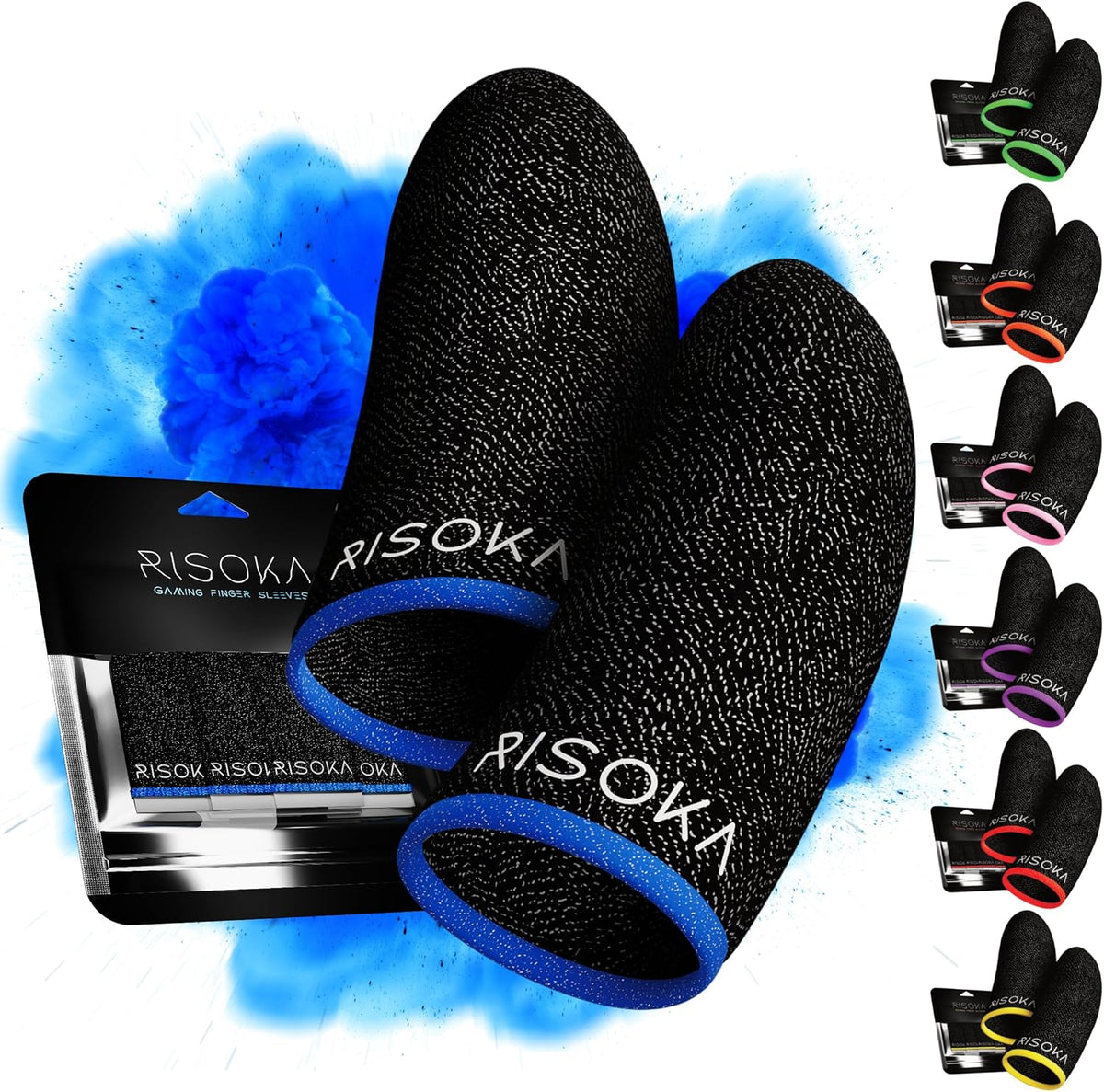 10 Pieces Gaming Finger Sleeves - Perfect Touchscreen Glide - Thumb Sleeve for Mobile Games - Dedales Gamer Profesionales - Phone Accessories - PuriLite