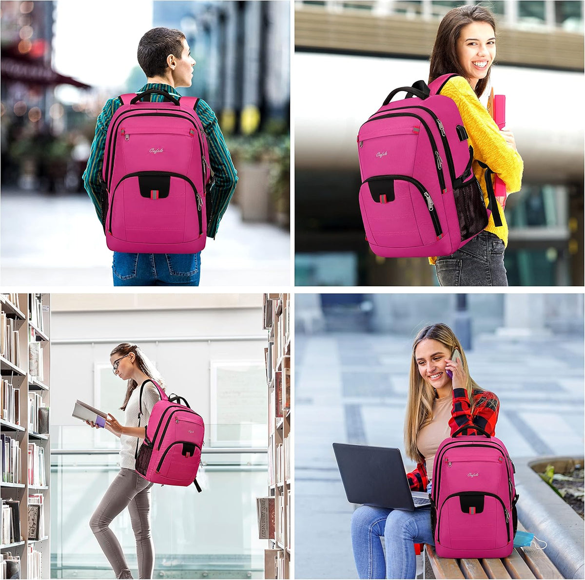 Laptop Backpack Travel Computer Backpack College Bookbag School Backpack - PuriLite