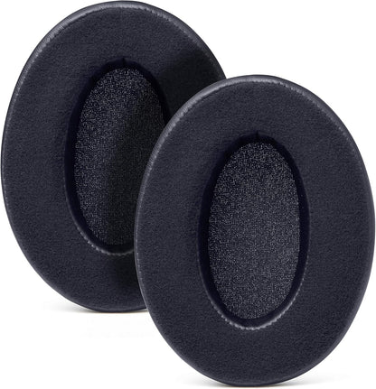 WC PadZ Velour - The Ultimate Upgraded Earpads by Wicked Cushions - Compatible with Audio Technica, HyperX, SteelSeries Arctis & More - Extra Thick - Bigger Opening - Softer Memory Foam | (Black) - PuriLite