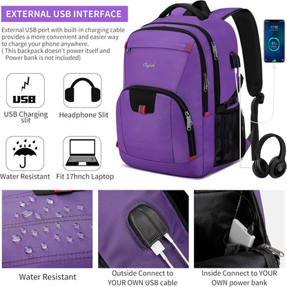 Laptop Backpack Travel Computer Backpack College Bookbag School Backpack - PuriLite
