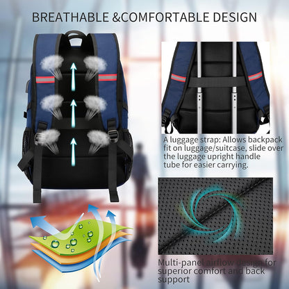 Laptop Backpack Travel Computer Backpack College Bookbag School Backpack - PuriLite