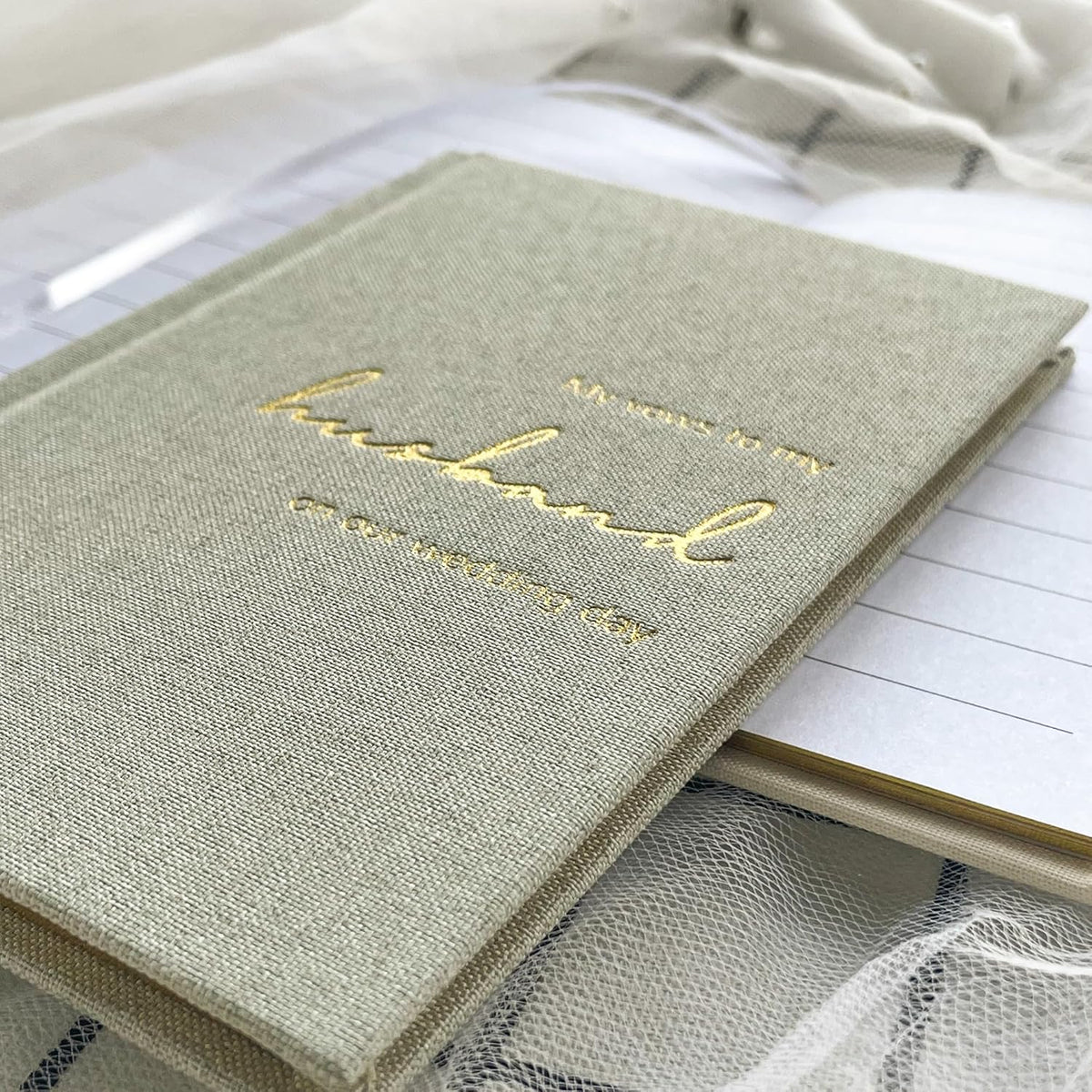 WeddingGiftsWedding Vow Books His and Hers Soft Touch Gold Foil Engraving Vow Books Wedding Essentials Wedding Accessories(TR-HH-Black) - PuriLite