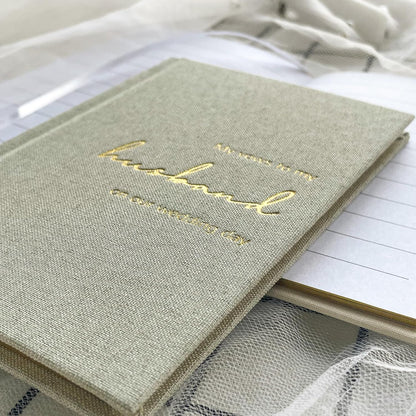 WeddingGiftsWedding Vow Books His and Hers Soft Touch Gold Foil Engraving Vow Books Wedding Essentials Wedding Accessories(TR-HH-Black) - PuriLite