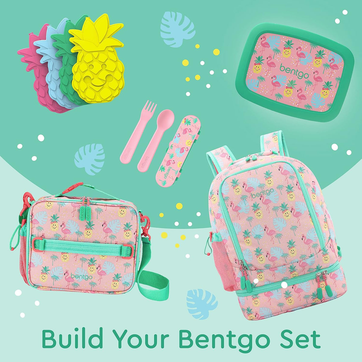 Bentgo Kids Prints 2-in-1 Backpack & Insulated Lunch Bag (Dinosaur) - PuriLite