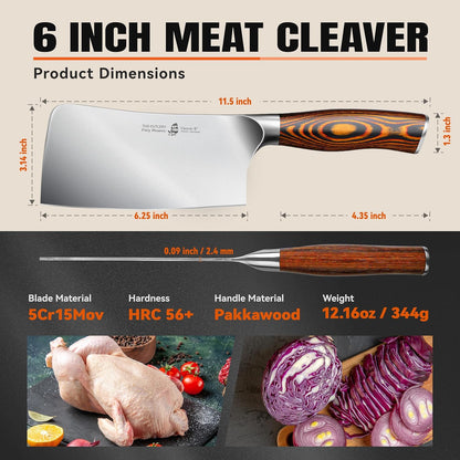 TUO Boning Knife - Razor Sharp Fillet Knife - High Carbon German Stainless Steel Kitchen Cutlery - Pakkawood Handle - Luxurious Gift Box Included - 7 inch - Fiery Phoenix Series - PuriLite