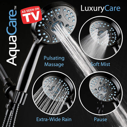Purilite Select 8-Setting Handheld Shower Head – High Pressure, Self-Cleaning, Total Shower Hygiene System - PuriLite