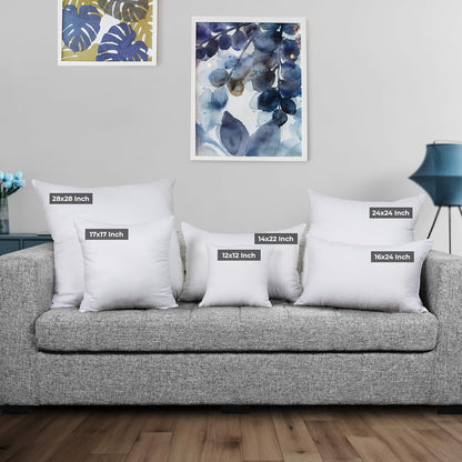 Utopia Bedding Throw Pillows Insert (Pack of 2, White) - 20 x 20 Inches Bed and Couch Pillows - Indoor Decorative Pillow - PuriLite