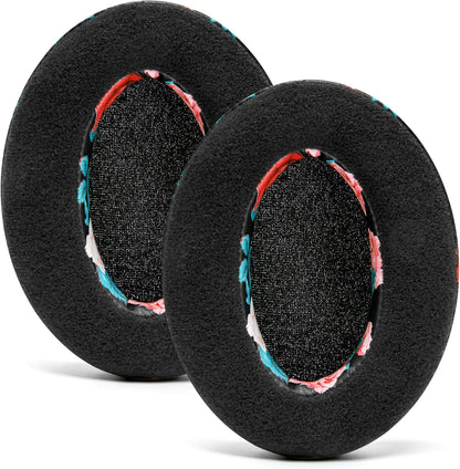 WC PadZ Velour - The Ultimate Upgraded Earpads by Wicked Cushions - Compatible with Audio Technica, HyperX, SteelSeries Arctis & More - Extra Thick - Bigger Opening - Softer Memory Foam | (Black) - PuriLite