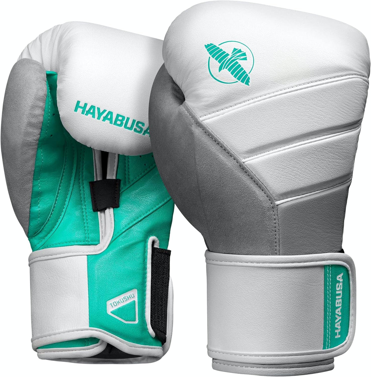 Hayabusa T3 Boxing Gloves for Men and Women Wrist and Knuckle Protection, Dual-X Hook and Loop Closure, Splinted Wrist Support, 5 Layer Foam Knuckle Padding - PuriLite