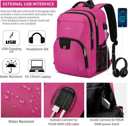 Laptop Backpack Travel Computer Backpack College Bookbag School Backpack - PuriLite