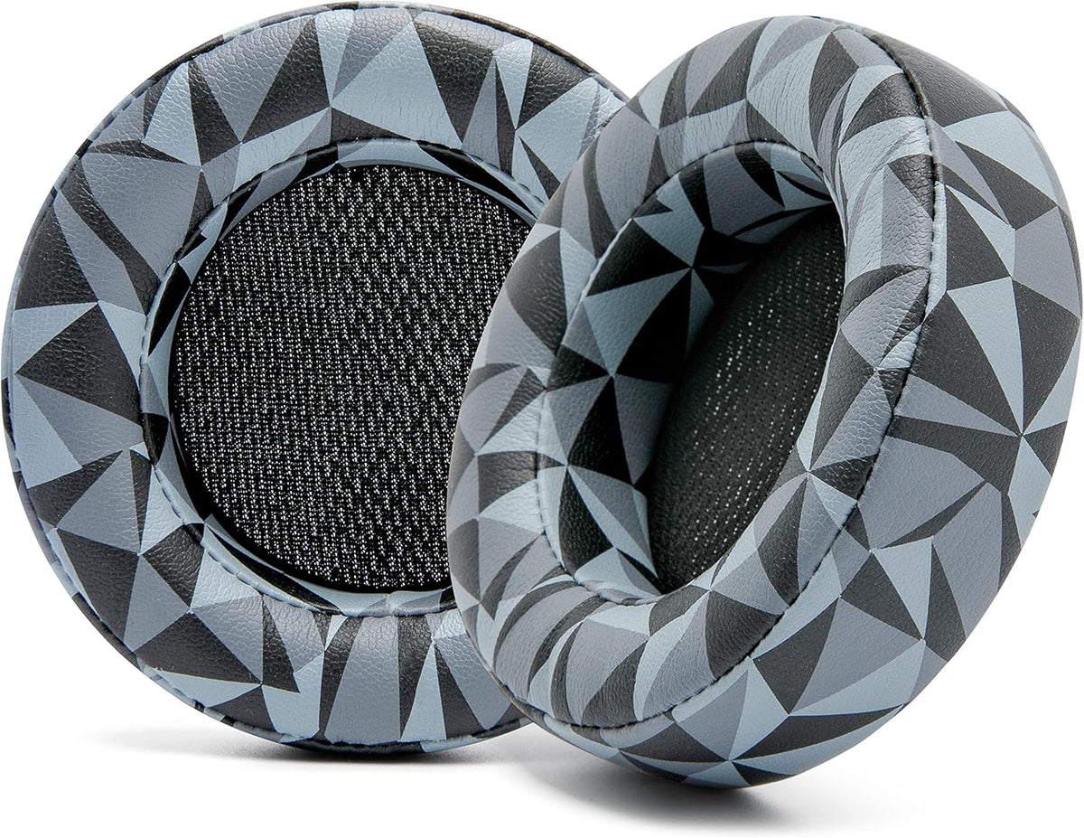 WC Upgraded Replacement Earpads for Corsair Virtuoso RGB Wireless Gaming Headset Made by Wicked Cushions | Improved Durability, Thickness, Softer Leather, and Sound Isolation | (90s Black) - PuriLite