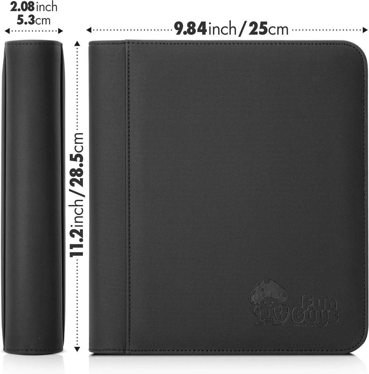 FunGuys Toploader Binder, Trading Card Binder Storage,128 4 Pocket Top Loader Pokemon Binder, Card Collection Yugioh Cards, MTG, TCG, Folders for Trading Cards - PuriLite