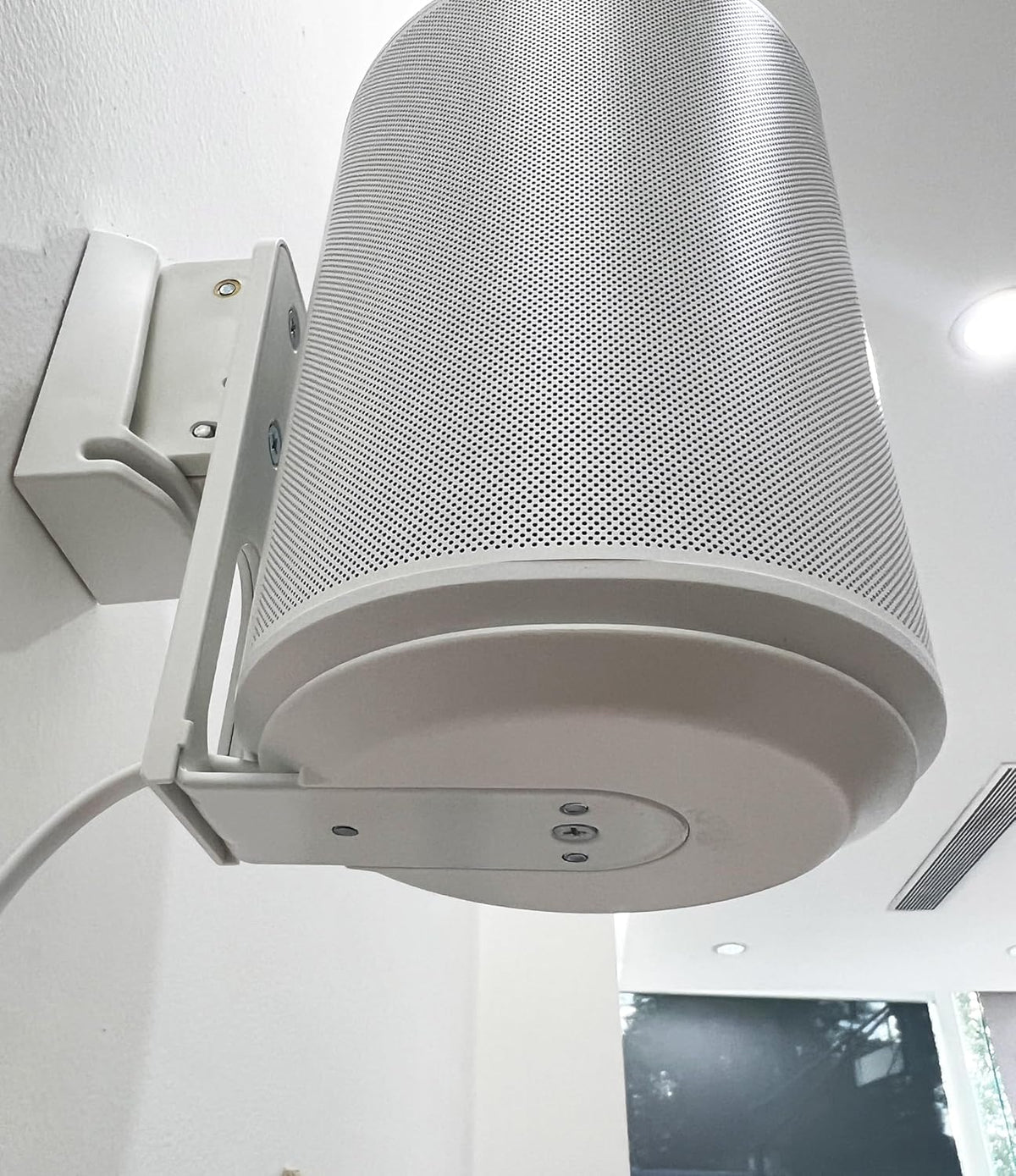 ynVISION.DESIGN Adjustable Wall Mount Compatible with Sonos ERA 100 Speaker - White 2 Pack - PuriLite