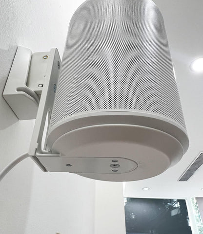 ynVISION.DESIGN Adjustable Wall Mount Compatible with Sonos ERA 100 Speaker - White 2 Pack - PuriLite