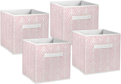 DII Foldable Fabric Storage Containers for Nurseries, Offices, Closets, Home Decor, Cube Organizers & Everyday Storage Needs, (Large - 11 x 11 x 11) Scroll Nautical Blue - Set of 2 - PuriLite