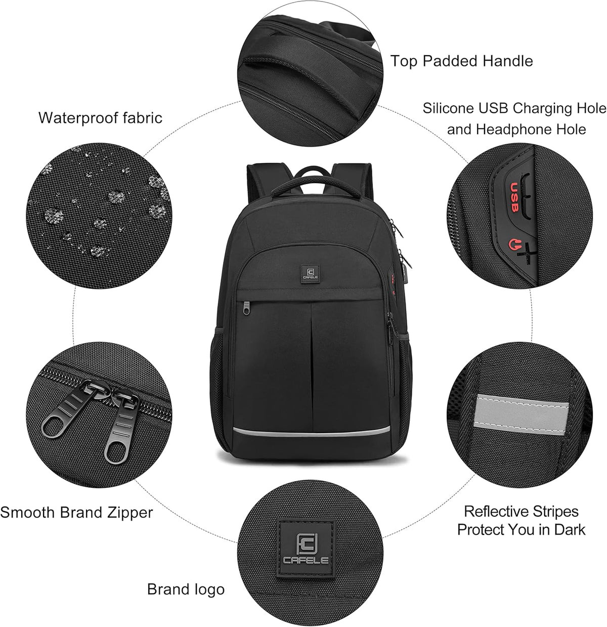 Laptop Backpack Travel Computer Backpack College Bookbag School Backpack - PuriLite