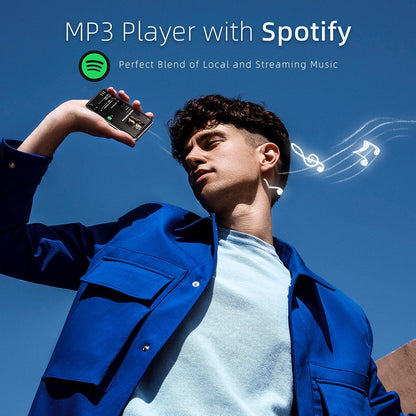 MP3 Player with Bluetooth and WiFi, Music Player with Camera Spotify Pandora,Amazon Music, 4" Touch Screen Android MP4 MP3 Player with Speaker 144GB MP4 & MP3 Player for Travel Sport - PuriLite