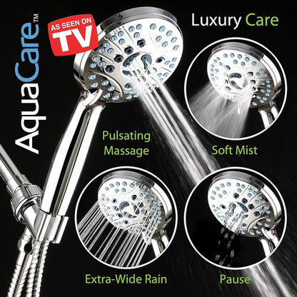 Purilite Select 8-Setting Handheld Shower Head – High Pressure, Self-Cleaning, Total Shower Hygiene System - PuriLite